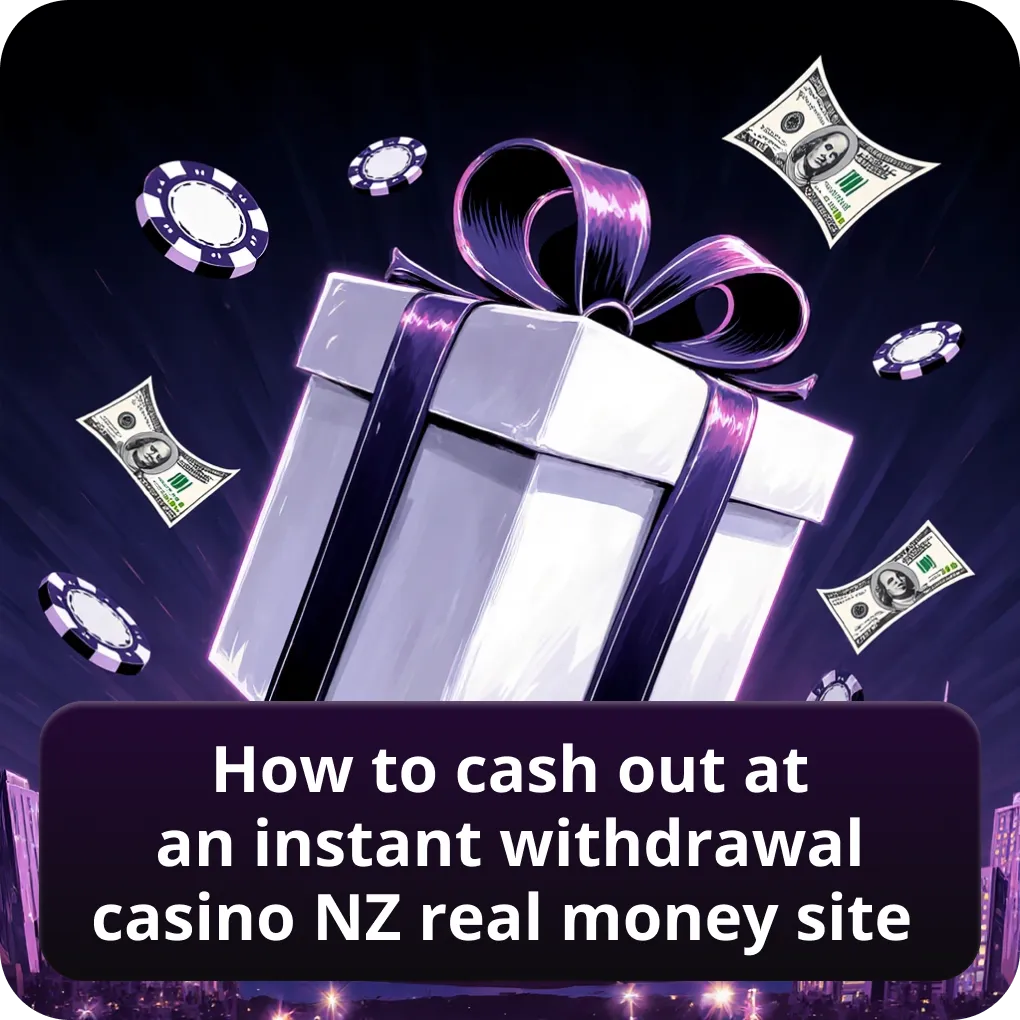 How to cash out at an instant withdrawal casino NZ real money site